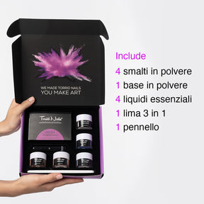 Kit completo da 4 Smalti in polvere Torrid Nails